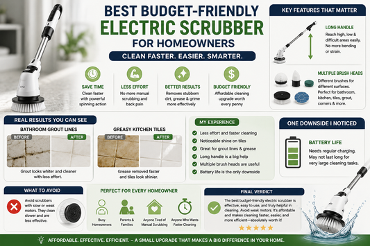 Best Budget-Friendly Electric Scrubber for Homeowners (Real Experience Guide)