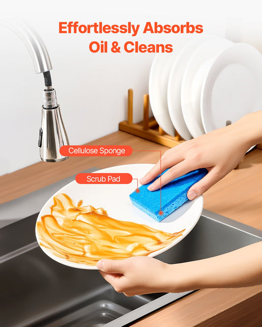 ScrubPro™ Kitchen Sponge Set (12-Pack)