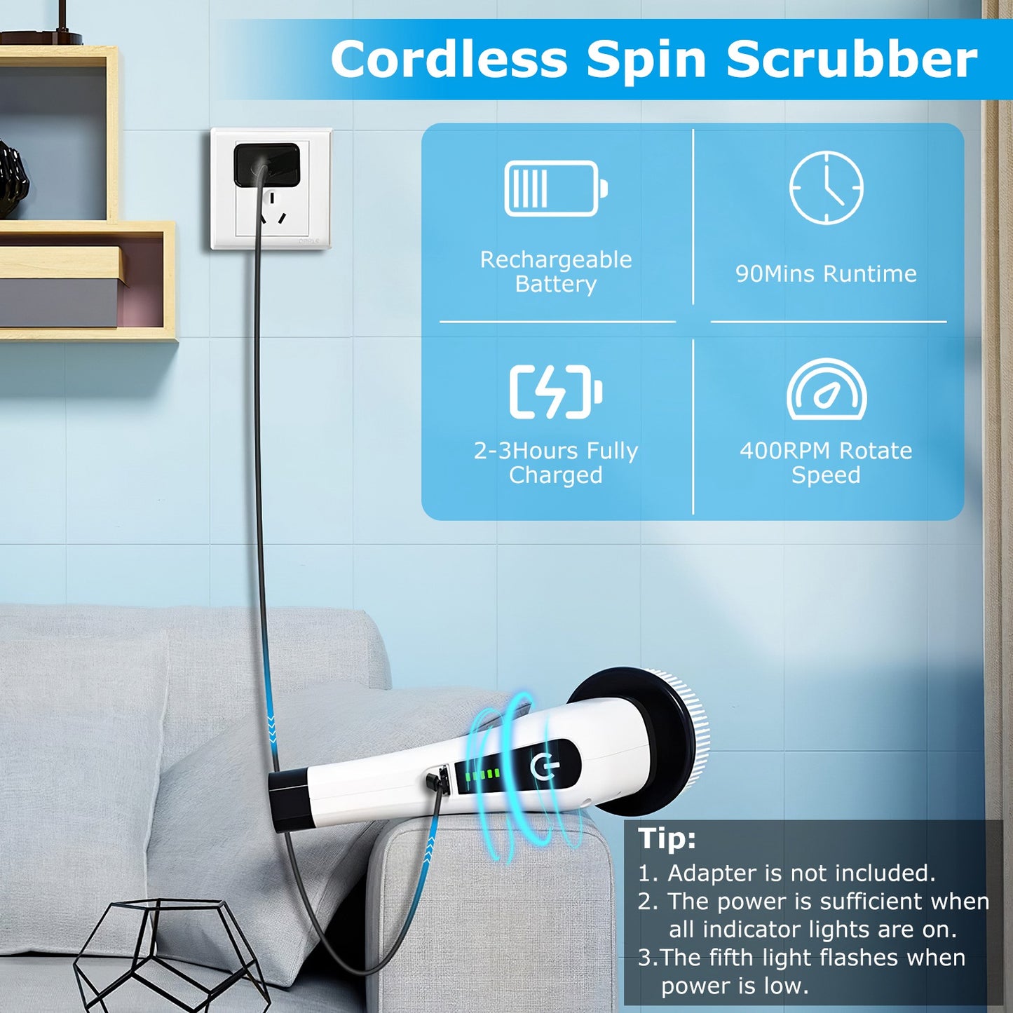 SpinClean™ Electric Scrubber